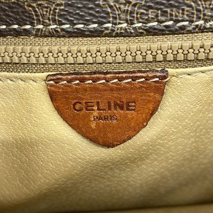 Celine Shoulder Bag Macadam Brown Gold — view 5