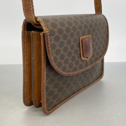 Celine Shoulder Bag Macadam Brown Gold — view 2