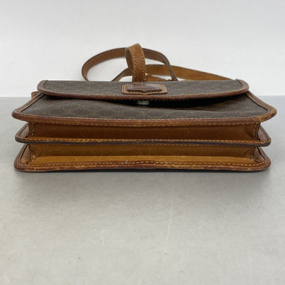 Celine Shoulder Bag Macadam Brown Gold — view 3