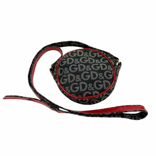 Dolce & Gabbana D&G Denim Logo Shoulder Bag Purple Vintage — view 2