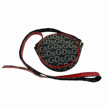 Dolce & Gabbana D&G Denim Logo Shoulder Bag Purple Vintage — view 2