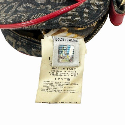 Dolce & Gabbana D&G Denim Logo Shoulder Bag Purple Vintage — view 5