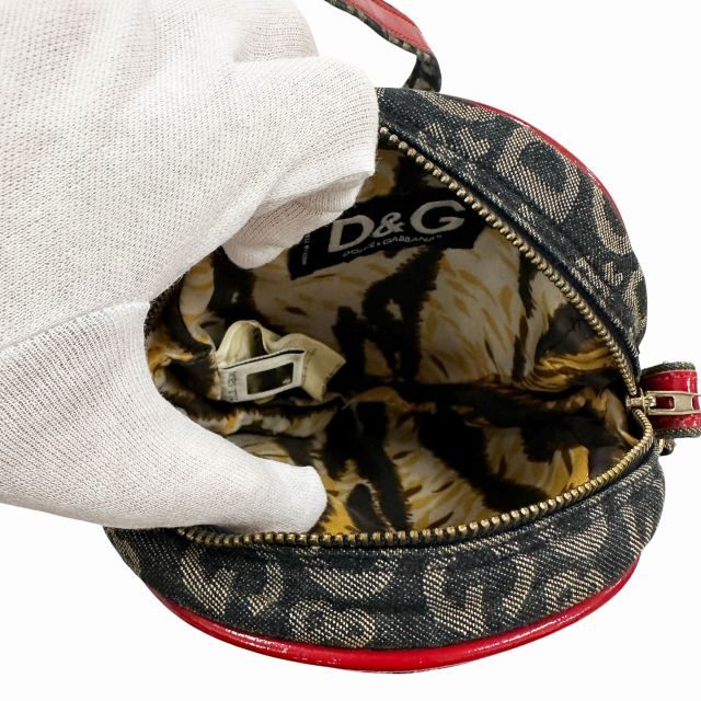 Dolce & Gabbana D&G Denim Logo Shoulder Bag Purple Vintage — view 4