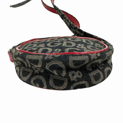 Dolce & Gabbana D&G Denim Logo Shoulder Bag Purple Vintage — view 3