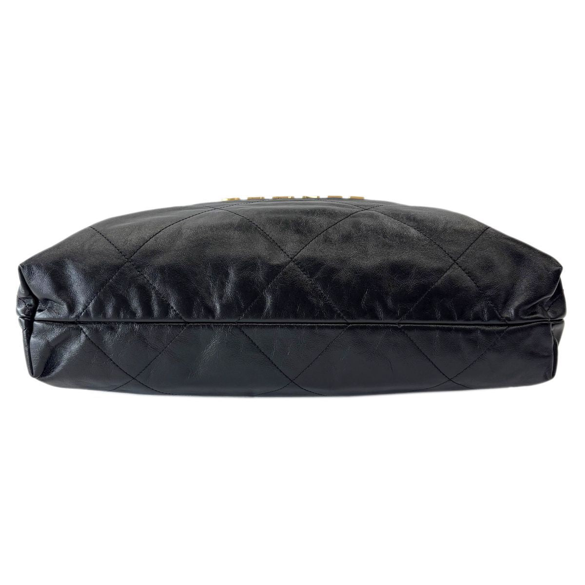 Chanel Bag Chanel 22 Medium Shoulder Black Gold Shinycalfskin — view 4