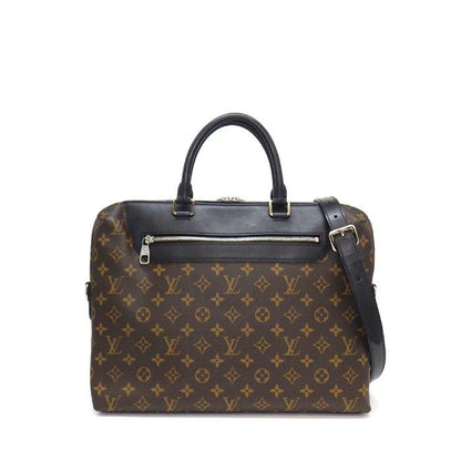 Louis Vuitton Business Bag Porte Documents Jules Monogram Macassar Leather