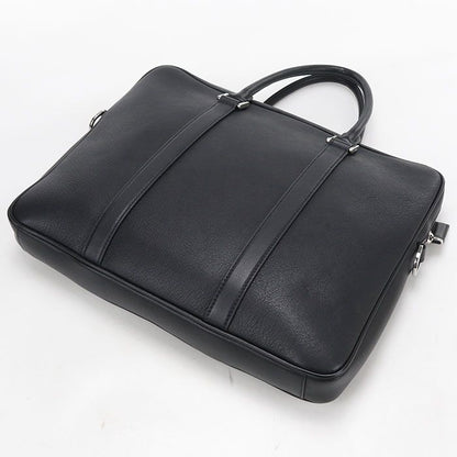Prada Briefcase Leather Business Bags Black — view 2