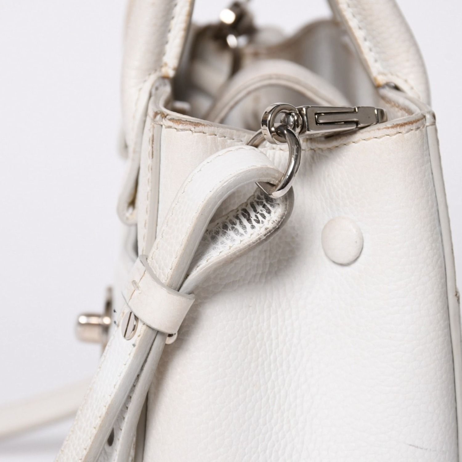 Chanel Neo Executive Tote Small Handbag 2-Way CC Logo Caviar Leather Silver — view 5