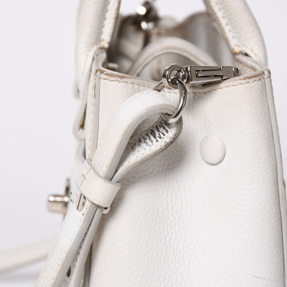 Chanel Neo Executive Tote Small Handbag 2-Way CC Logo Caviar Leather Silver — view 5