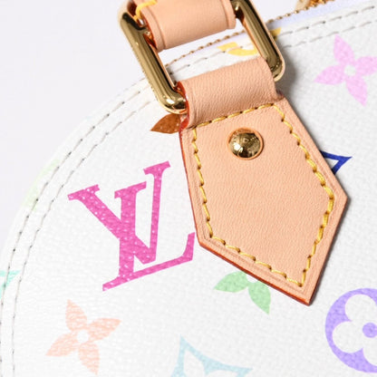Louis Vuitton Takashi Murakami Alma BB Handbag Monogram Multicolor White — view 6