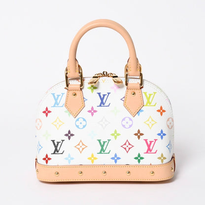 Louis Vuitton Takashi Murakami Alma BB Handbag Monogram Multicolor White — view 2