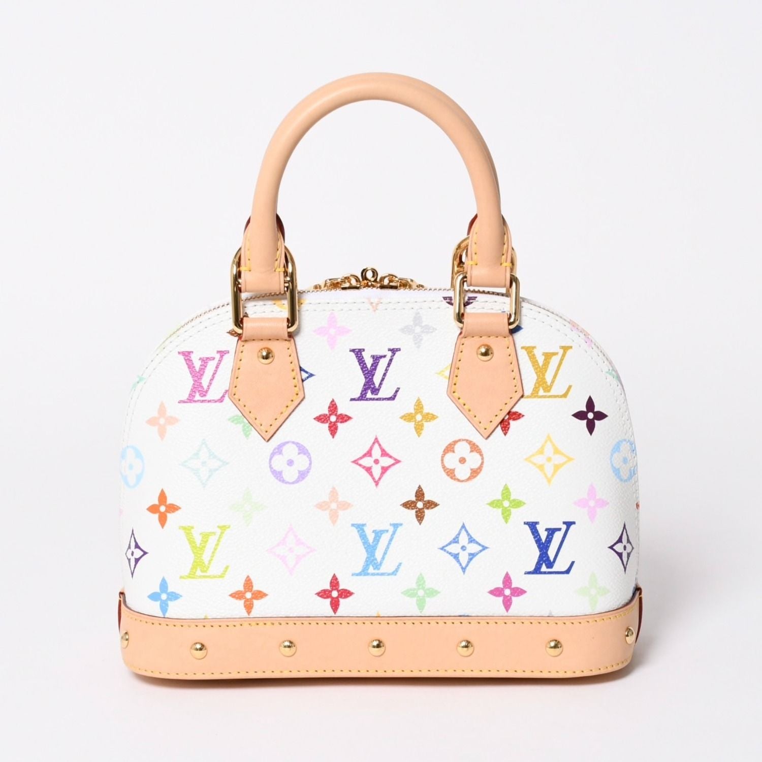 Louis Vuitton Takashi Murakami Alma BB Handbag Monogram Multicolor White — view 3