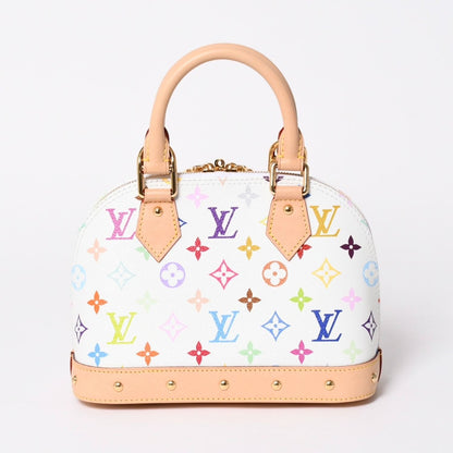 Louis Vuitton Takashi Murakami Alma BB Handbag Monogram Multicolor White — view 3