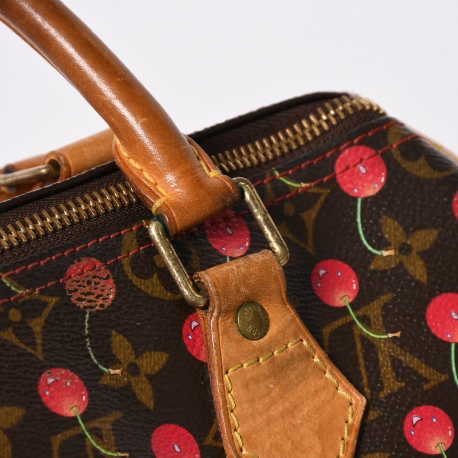 Louis Vuitton Takashi Murakami Monogram Cherry Speedy 25 Handbag — view 5