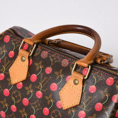 Louis Vuitton Takashi Murakami Monogram Cherry Speedy 25 Handbag — view 8