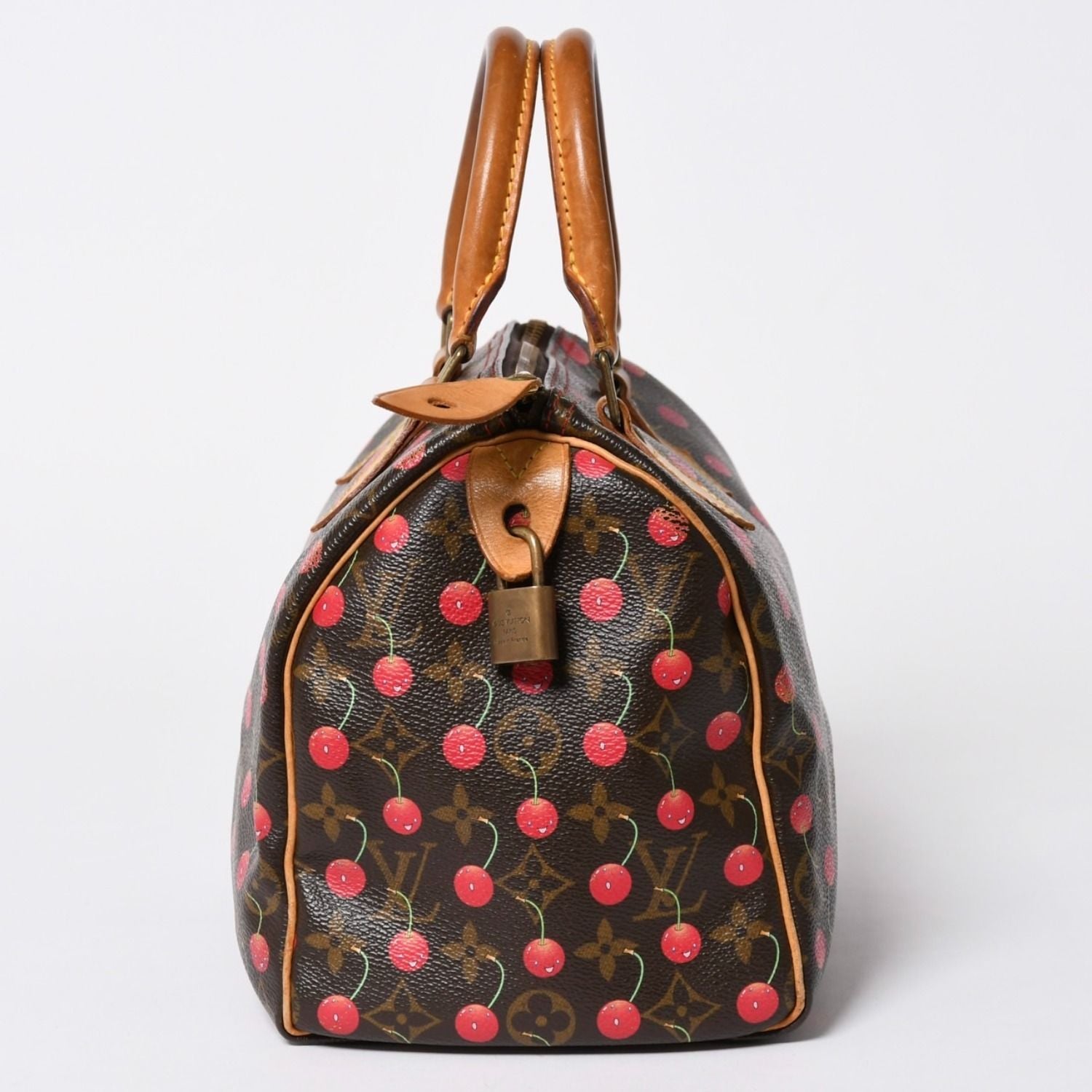 Louis Vuitton Takashi Murakami Monogram Cherry Speedy 25 Handbag — view 4