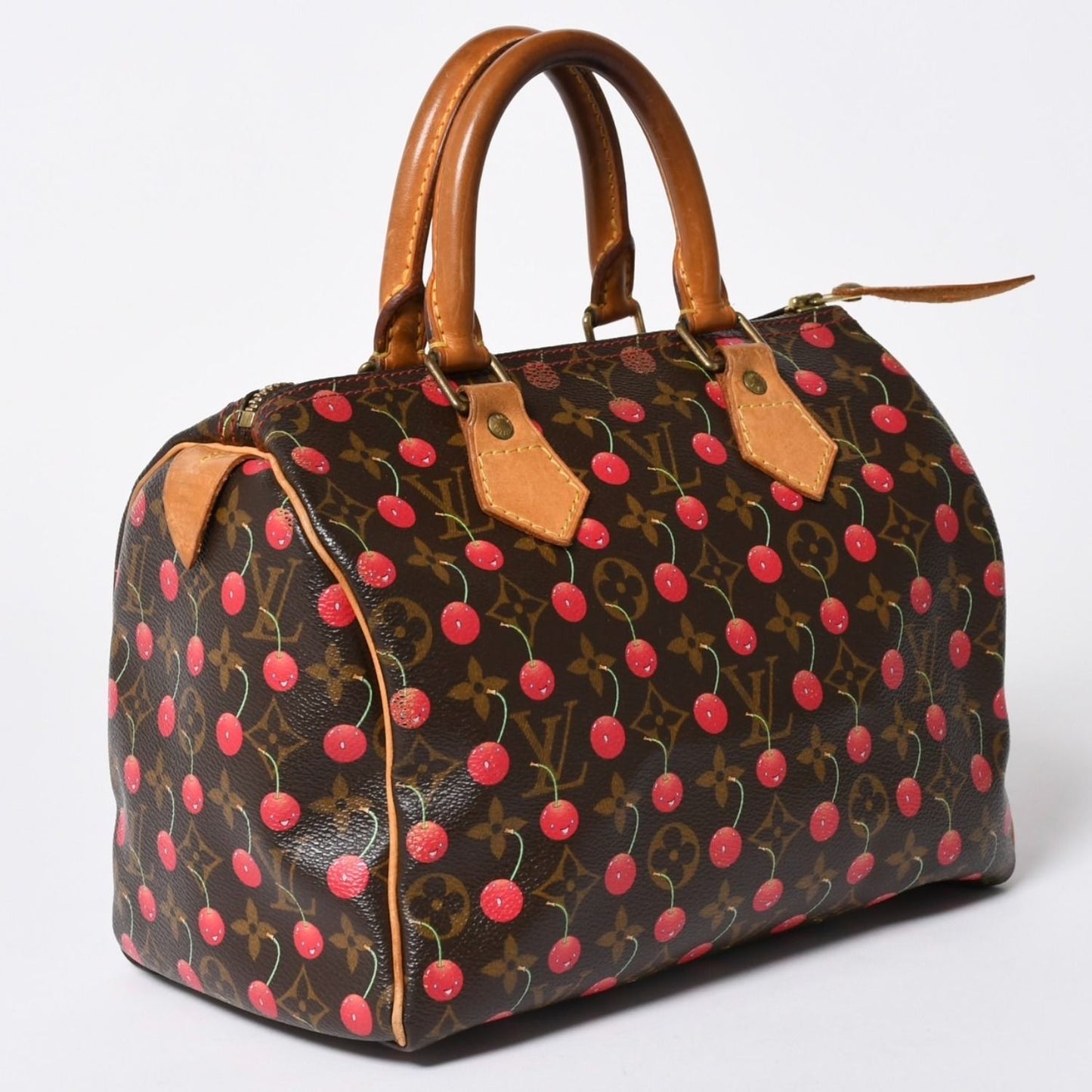 Louis Vuitton Takashi Murakami Monogram Cherry Speedy 25 Handbag — view 3