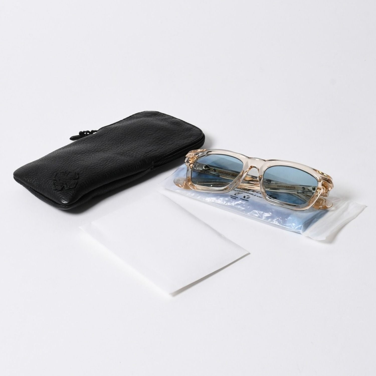 Chrome Hearts Trypoleagain Sunglasses Eyewear 52 Cross Ball Decoration Clear