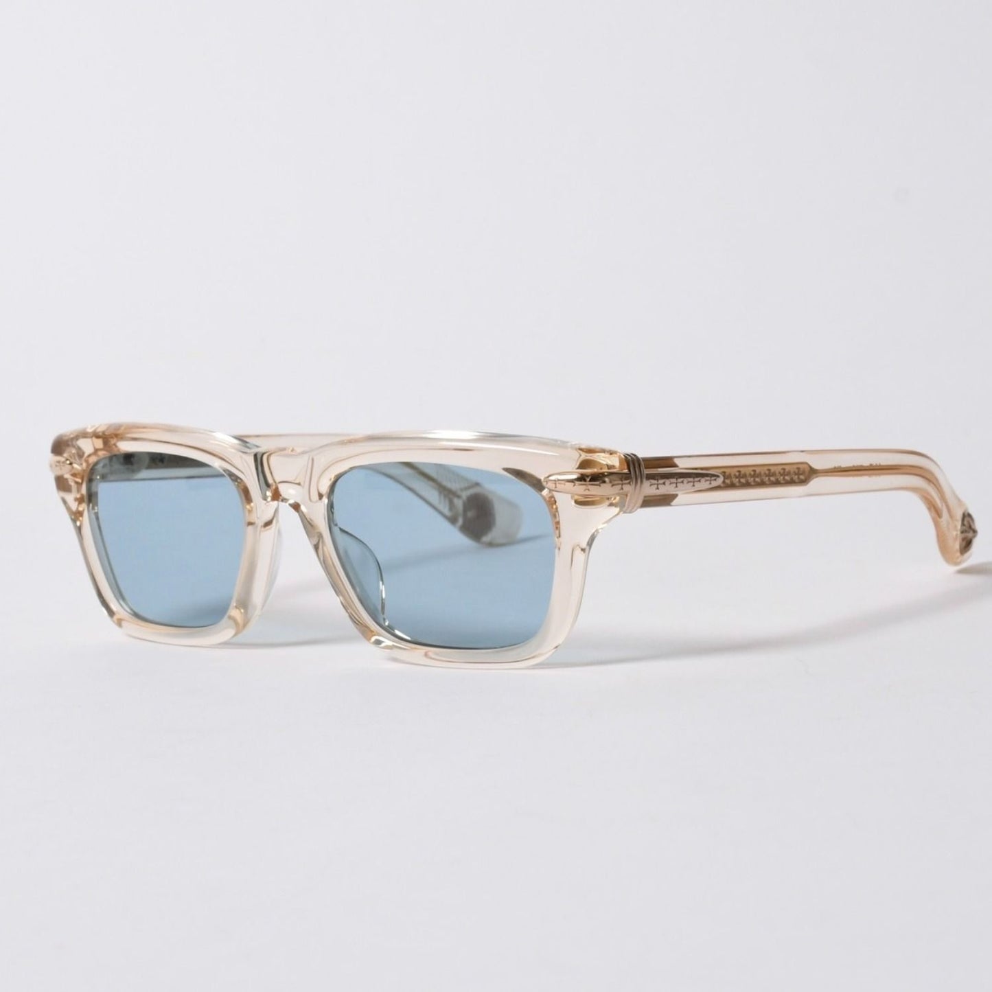 Chrome Hearts Trypoleagain Sunglasses Eyewear 52 Cross Ball Decoration Clear — view 3