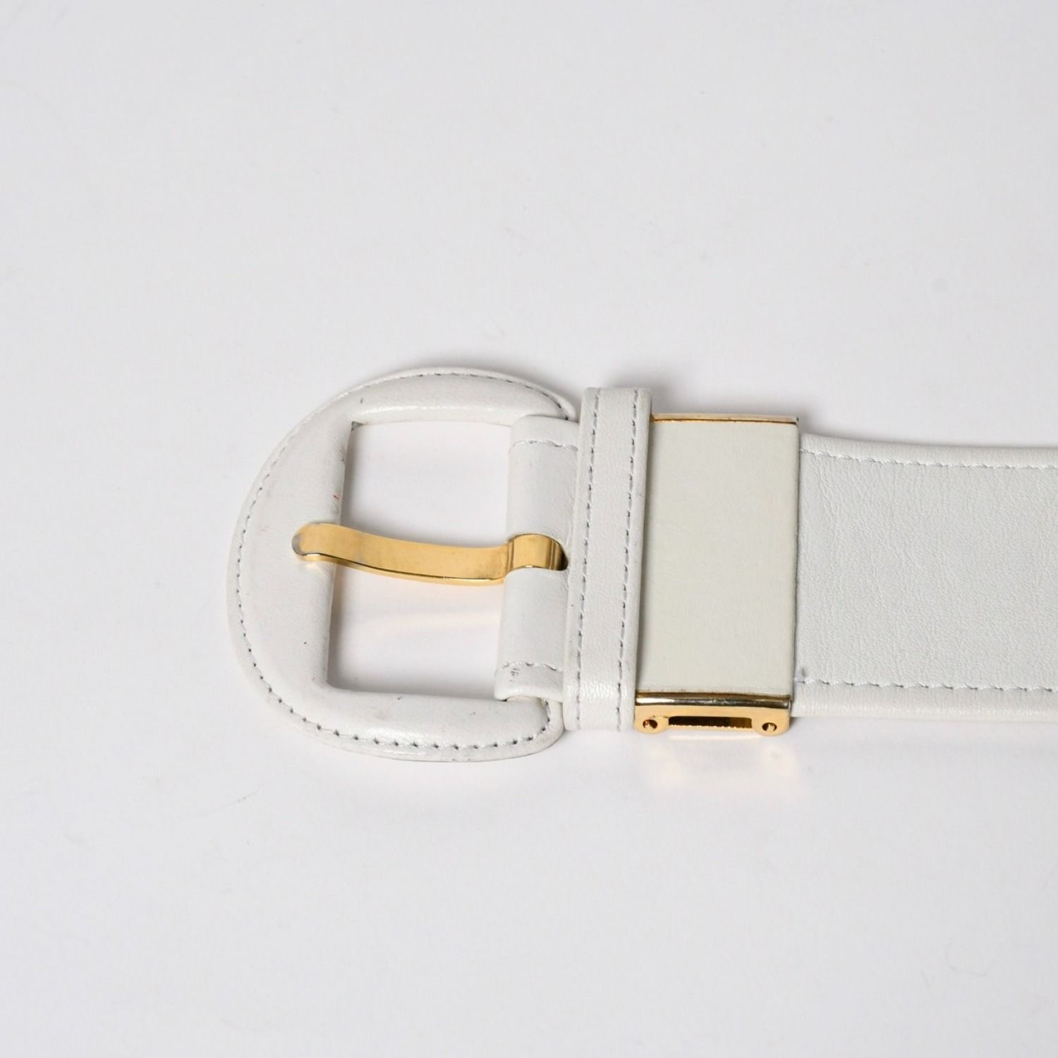 Dior CD Belt Buckle White Gold — view 2