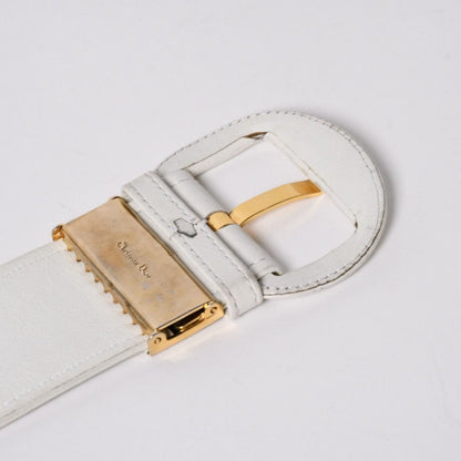 Dior CD Belt Buckle White Gold — view 5