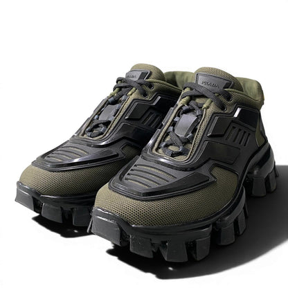 Prada Clouddust Thunder Mesh Sneakers Volume Sole Khaki Black 37.5 — view 2