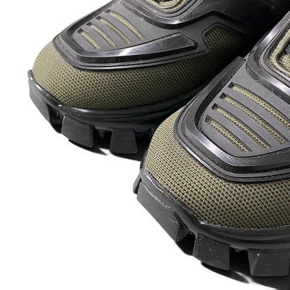 Prada Clouddust Thunder Mesh Sneakers Volume Sole Khaki Black 37.5 — view 6