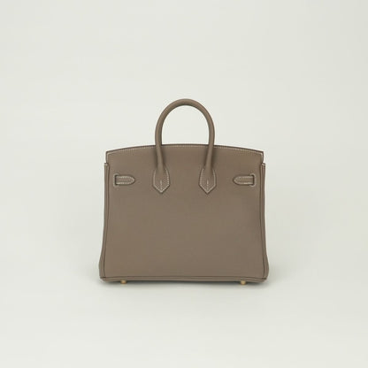 Hermes Birkin 25 Togo Etoupe Gray — view 3
