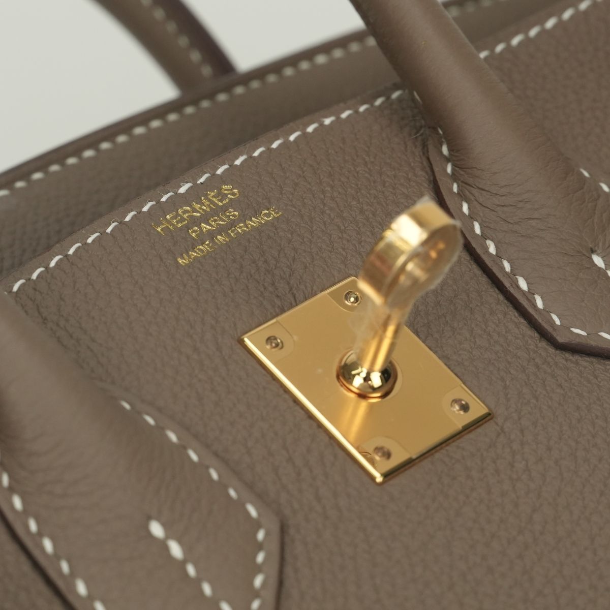 Hermes Birkin 25 Togo Etoupe Gray — view 8