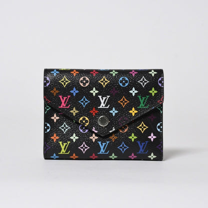 Louis Vuitton Takashi Murakami Monogram Multicolor Portefeuille Trifold Wallet