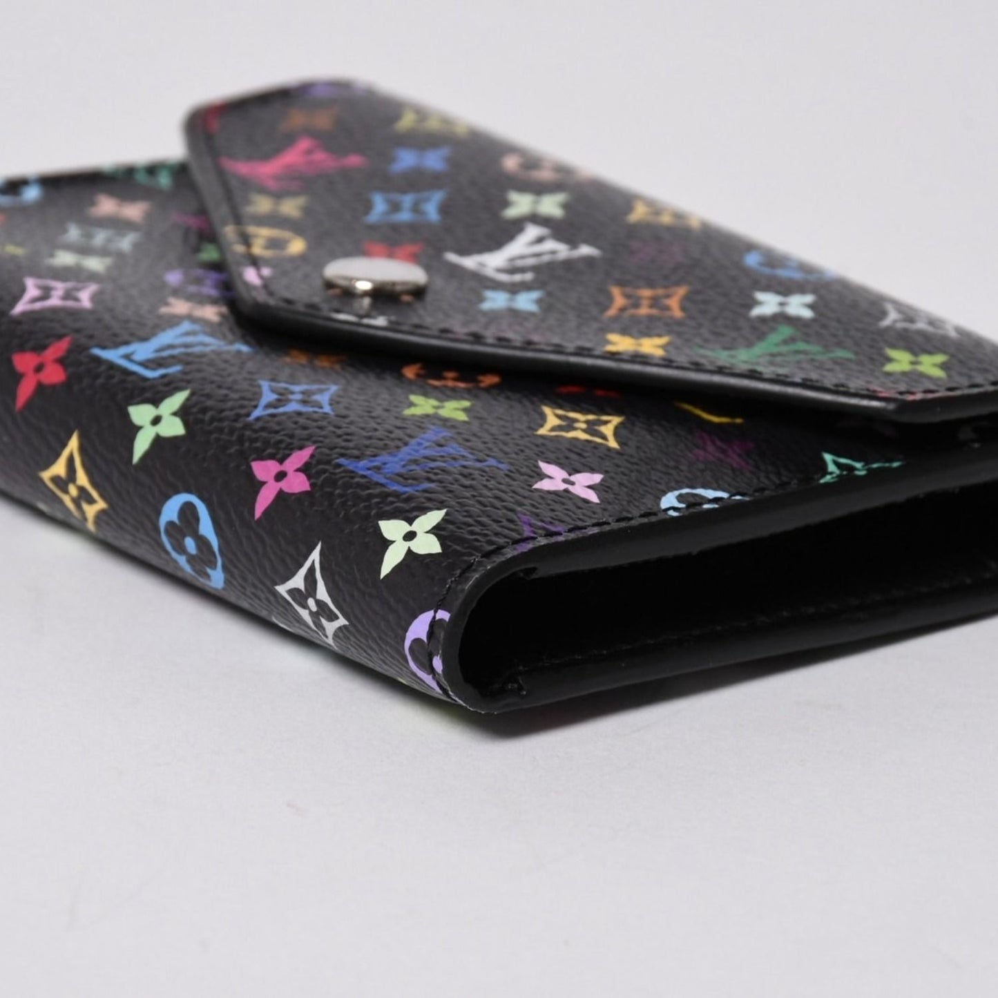 Louis Vuitton Takashi Murakami Monogram Multicolor Portefeuille Trifold Wallet — view 5