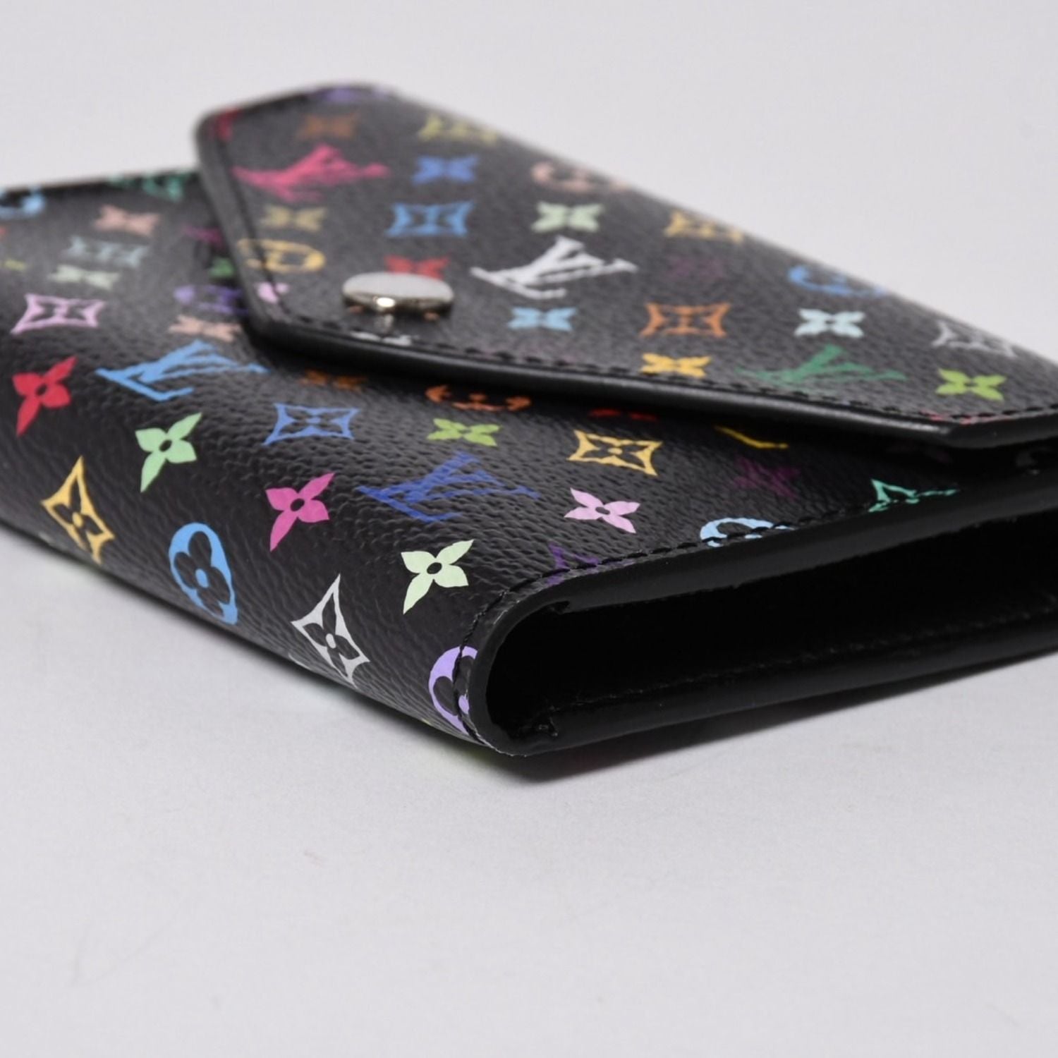 Louis Vuitton Takashi Murakami Monogram Multicolor Portefeuille Trifold Wallet — view 5