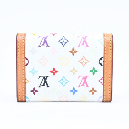Louis Vuitton Porte Monnaie Plastic Coin Purse Monogram Multicolor White — view 2