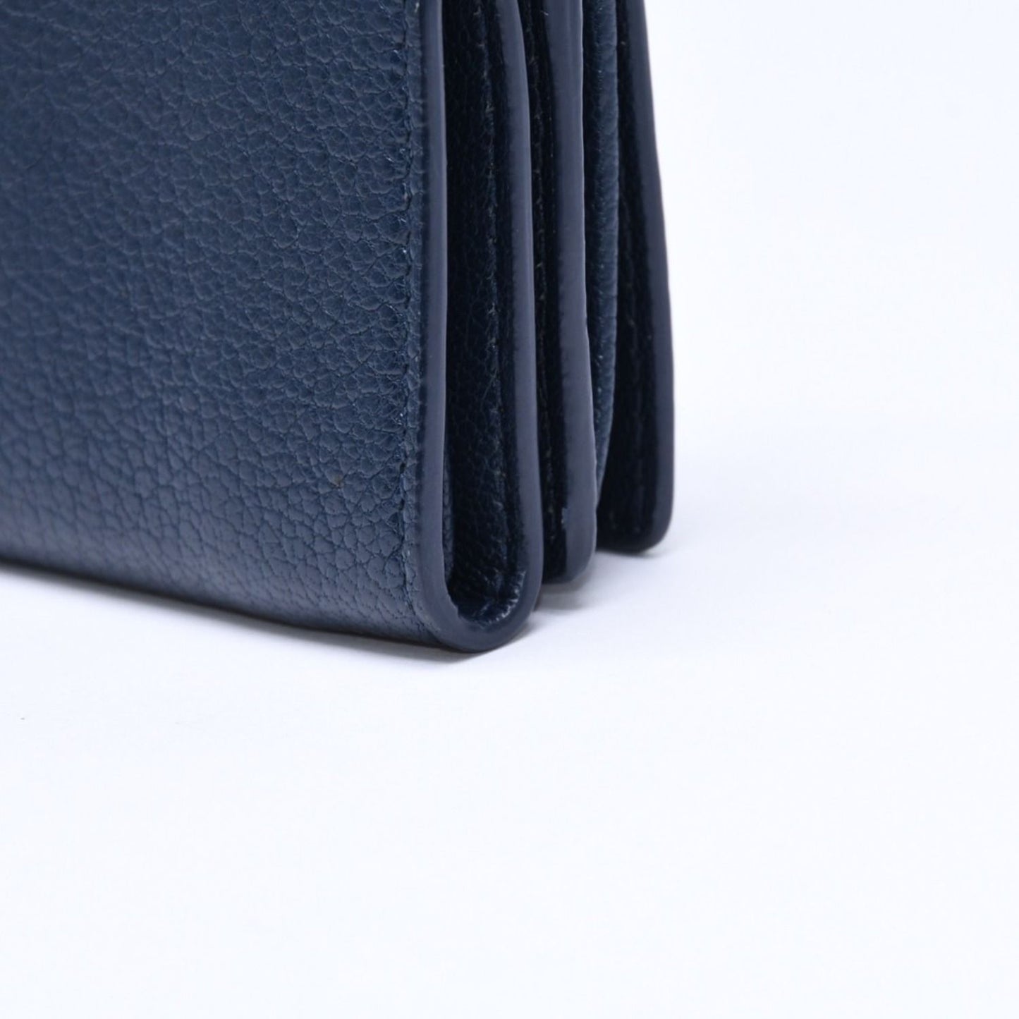 Balenciaga Compact Wallet Navy Gold Trifold — view 8