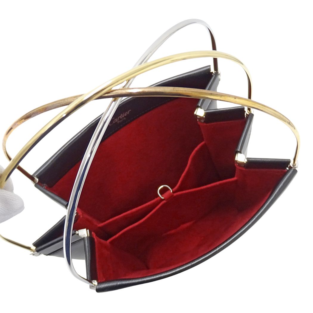 Cartier Trinity Leather Black Mini Bag — view 5