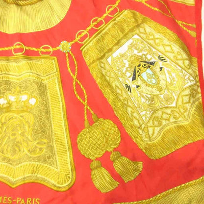 Hermes Polo Shirt Knit Contrast Silk Scarf Pattern All Over Short Sleeve M — view 6
