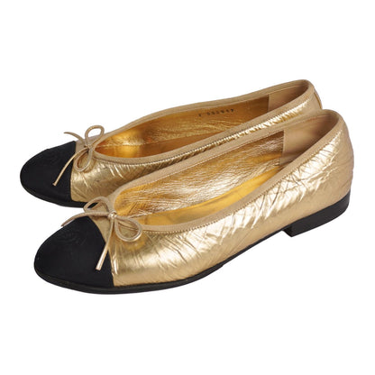 Chanel Pumps Ballerina Ribbon CC Logo Flat — view 2