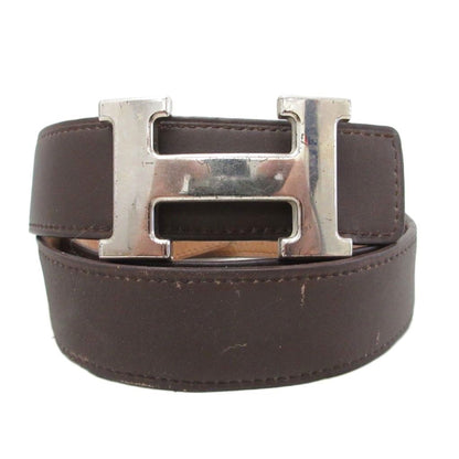 Hermes Constance Belt Logo Leather Buckle 80 Brown