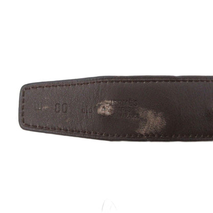 Hermes Constance Belt Logo Leather Buckle 80 Brown — view 6