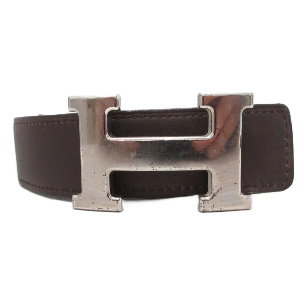 Hermes Constance Belt Logo Leather Buckle 80 Brown — view 2