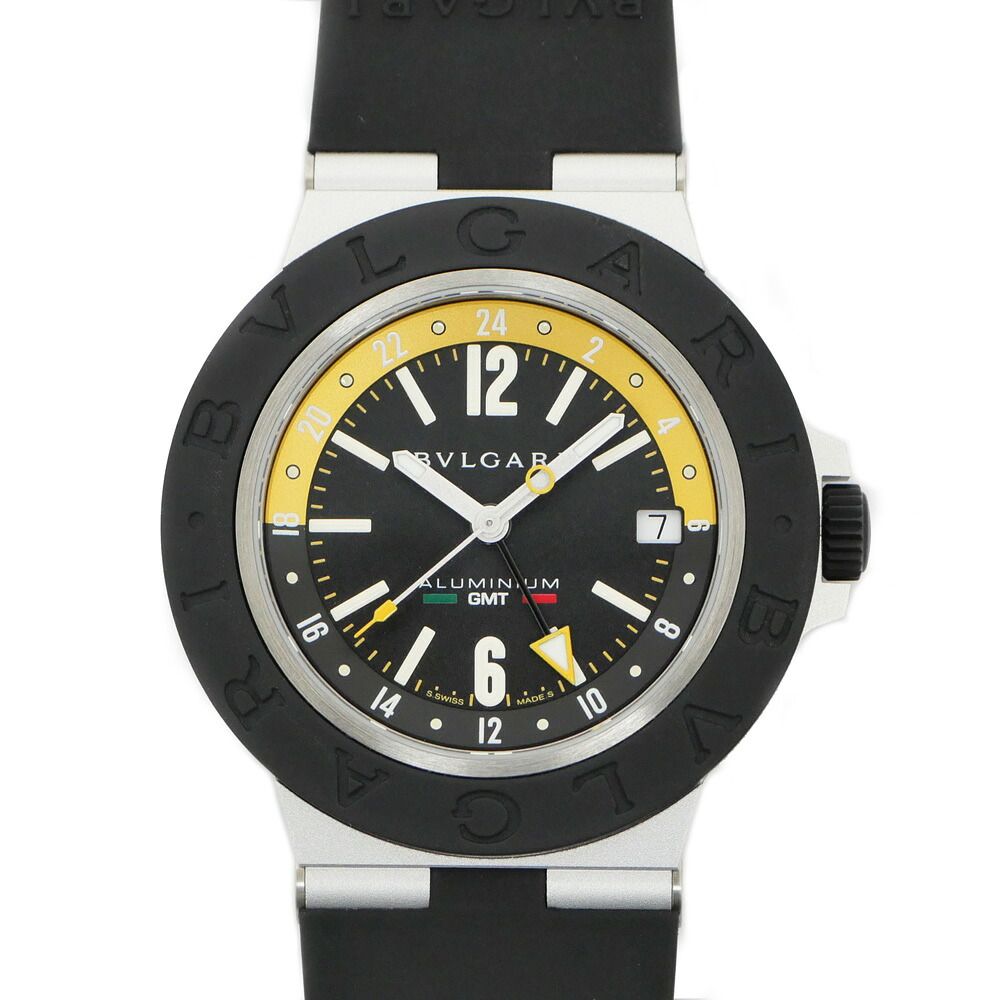 Bvlgari Aluminum Amerigo Vespucci World Limited Pieces GMT Black Dial Automatic