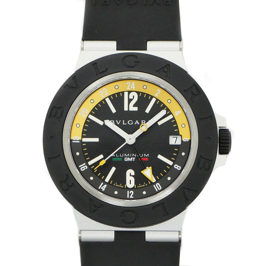 Bvlgari Aluminum Amerigo Vespucci World Limited Pieces GMT Black Dial Automatic