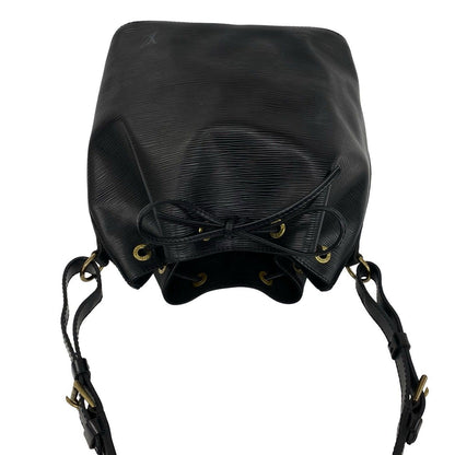 Louis Vuitton Vintage Petit Noe Epi Leather Drawstring Shoulder Bag Cross Noir — view 4