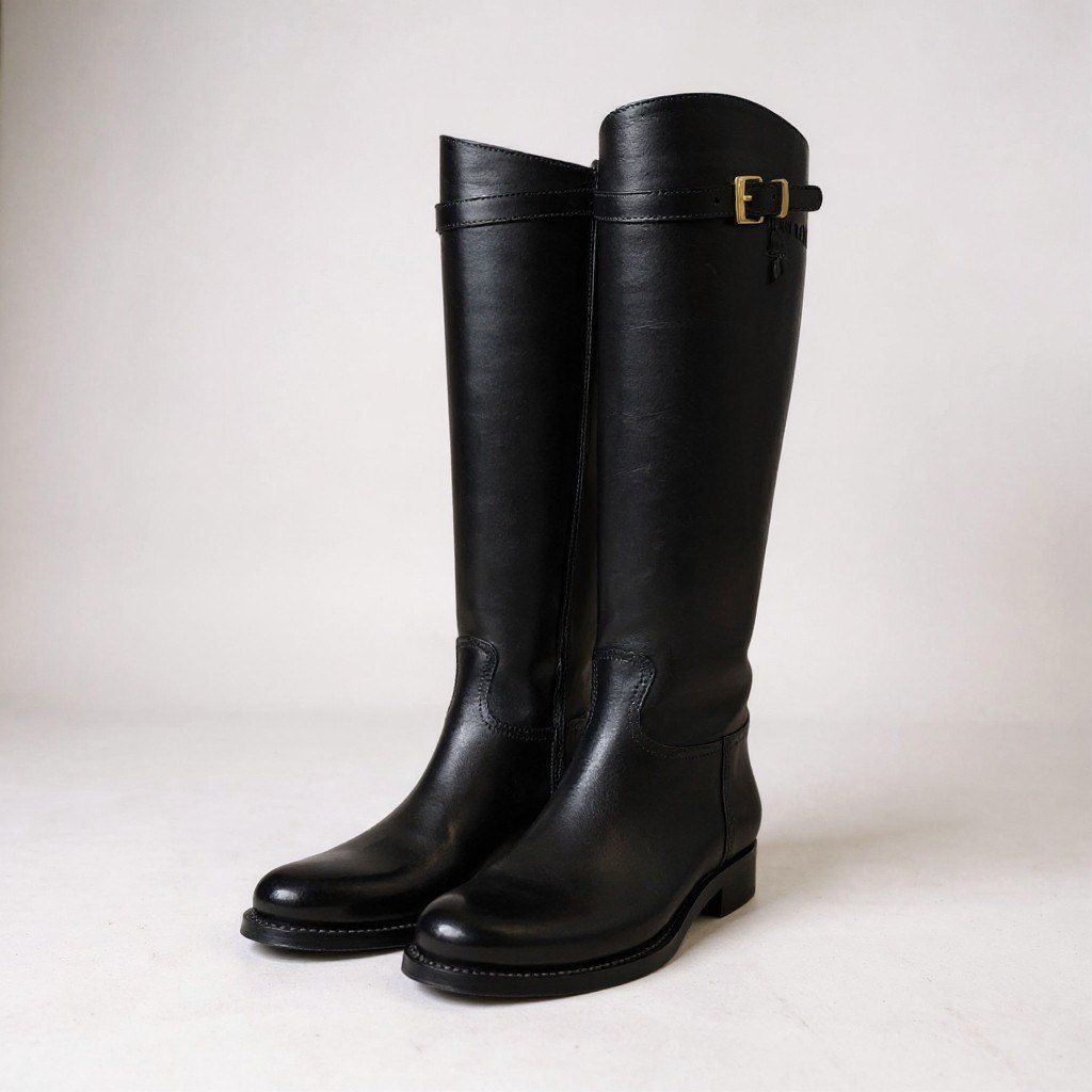 Prada Buckle Boot Black