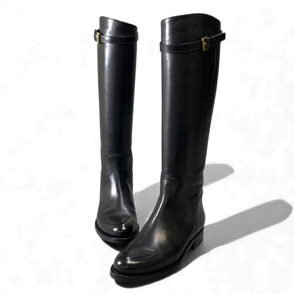 Prada Buckle Boot Black — view 5