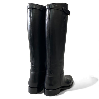 Prada Buckle Boot Black — view 4
