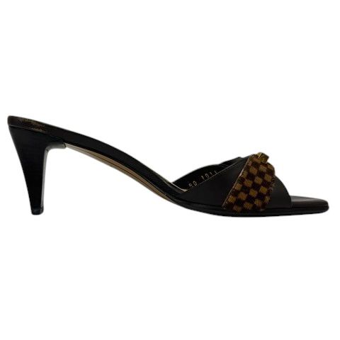 Louis Vuitton Sandals Damier Logo Brown 35.5 — view 6
