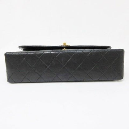 Chanel Shoulder Bag Chain Quilted CC Logo Leather Black — view 4