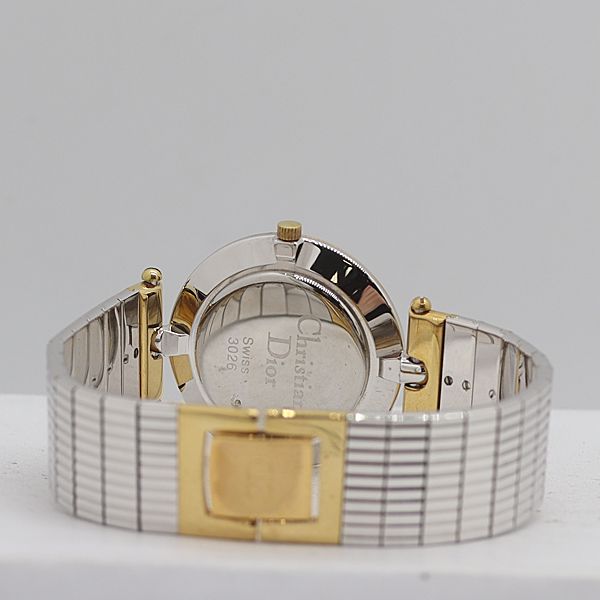 Dior Quartz Black Dial SS Watch — view 4