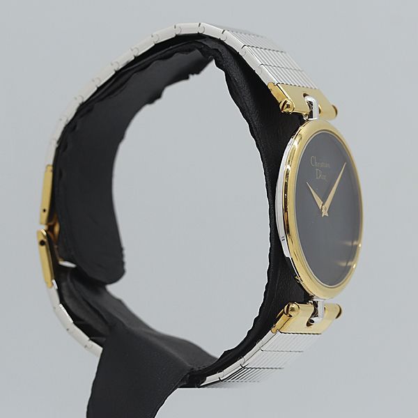 Dior Quartz Black Dial SS Watch — view 2